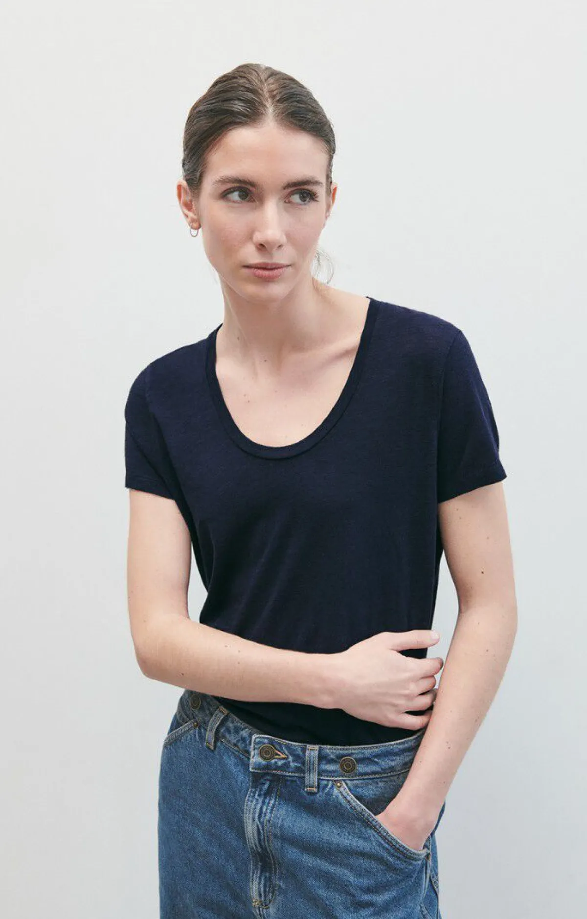American Vintage Women'S T-Shirt Jacksonville Navy Discount