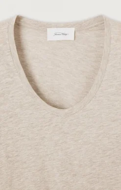 American Vintage Women'S T-Shirt Jacksonville Melange Cream Shop