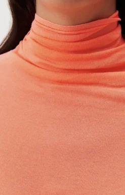 American Vintage Women'S T-Shirt Massachusetts Fluorescent Orange Shop