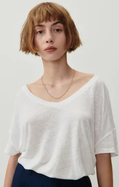 American Vintage Women'S T-Shirt Pobsbury White Discount