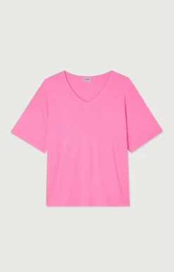 American Vintage Women'S T-Shirt Zelym Fluo Pink Flash Sale