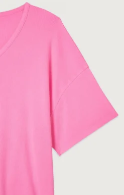 American Vintage Women'S T-Shirt Zelym Fluo Pink Flash Sale
