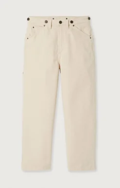 American Vintage Women'S Worker Straight Jeans Spywood Ecru Outlet