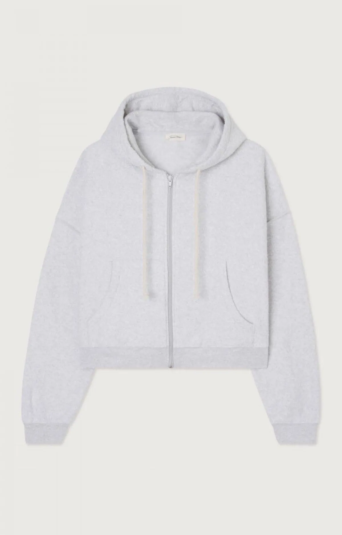 American Vintage Women'S Zipped Hoodie Bobypark Arctic Melange Shop