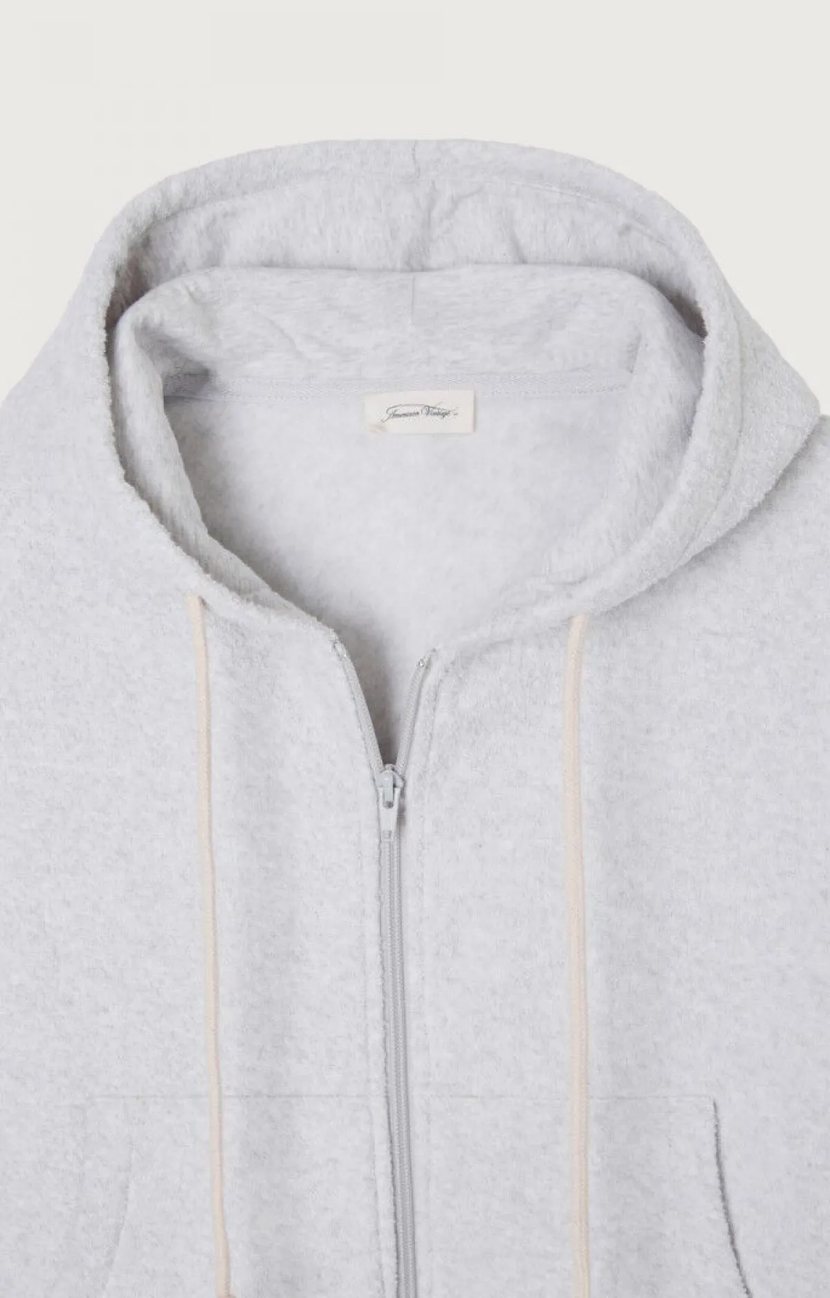 American Vintage Women'S Zipped Hoodie Bobypark Arctic Melange Shop