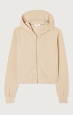 American Vintage Women'S Zipped Hoodie Wymotown Nude Best