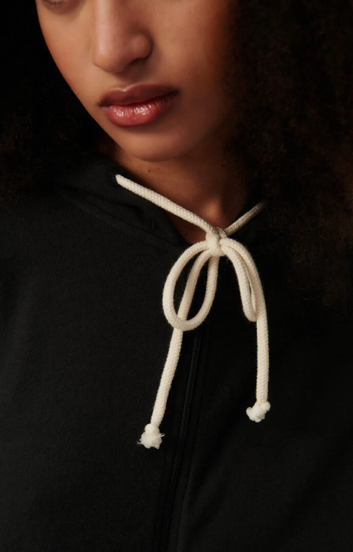 American Vintage Women'S Zipped Hoodie Ypawood Carbon Melange Shop