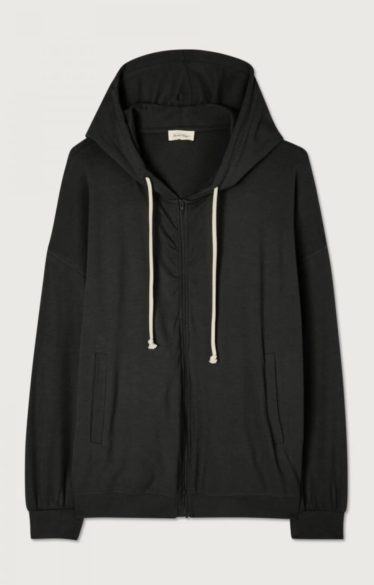 American Vintage Women'S Zipped Hoodie Ypawood Carbon Melange Shop