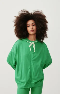 American Vintage Women'S Zipped Hoodie Ypawood Melange Meadow Cheap
